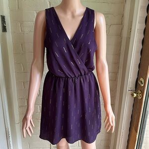 Everly size small dark purple burgundy and gold formal dress
